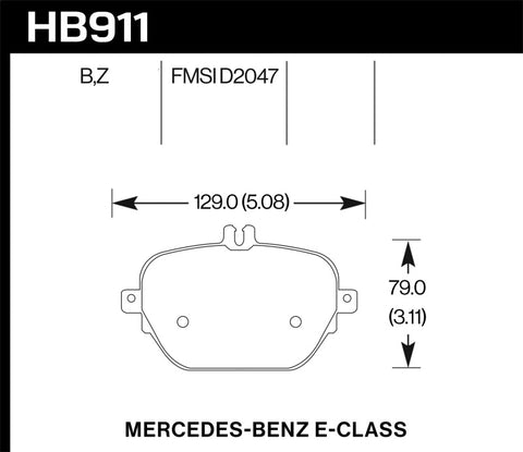 Hawk 17-18 Mercedes-Benz E43 AMG 4Matic 3.0L Performance Ceramic Street Rear Brake Pads