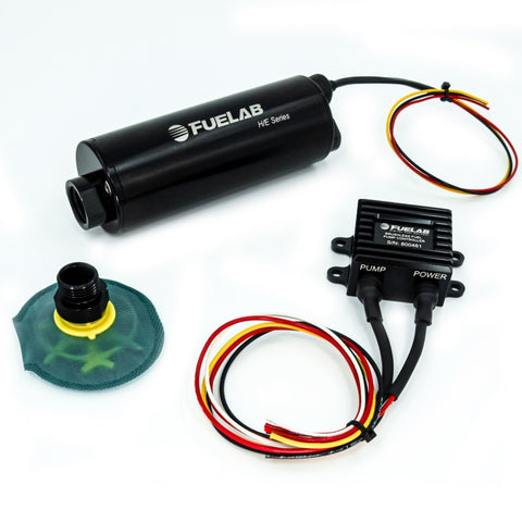 Fuelab In-Tank Twin Screw Brushless Fuel Pump Kit w/Remote Mount Controller/65 Micron - 1100 LPH