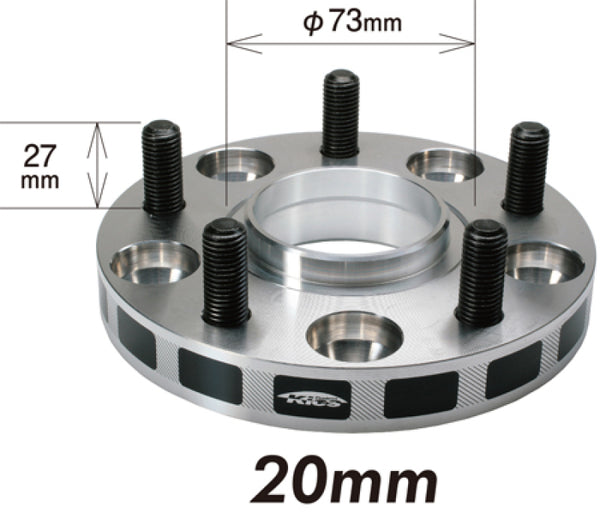 Project Kics 12x1.25 - 5-114.3 Wide Tread Spacers - 15MM main image 1
