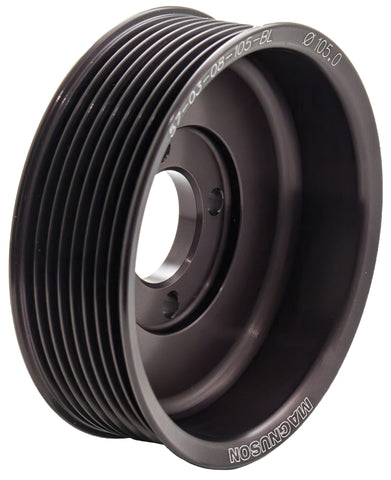 Supercharger Pulley; Two-Piece 8 Rib 105mm Diameter 105.0mm Offset.