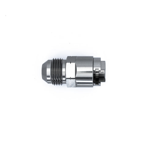 DeatschWerks 8AN Male Flare to 5/16in Female EFI Quick Connect Adapter - Anodized Matte Black