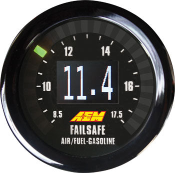 Wideband Failsafe Gauge, Monitor AFR and boost or vacuum, programmable engine protection, internal d