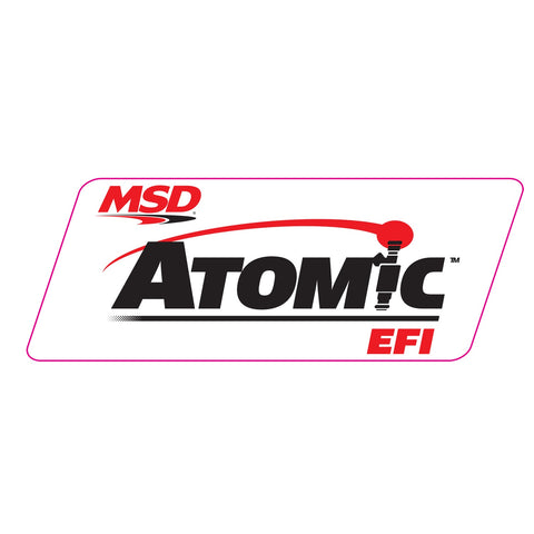 MSD Advertising Decal; Contingency; Atomic EFI; 9 in. x 3.5 in.;