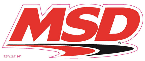 MSD Advertising Decal; MSD Logo Decal; 7.5 in. x 3.5 in.;