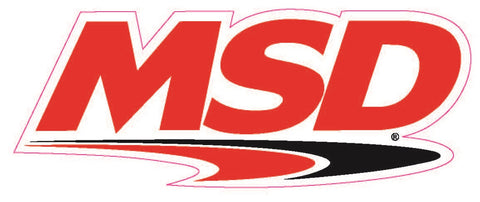 MSD Advertising Decal; Ignition; 2.25 in. x 5.5 in.;