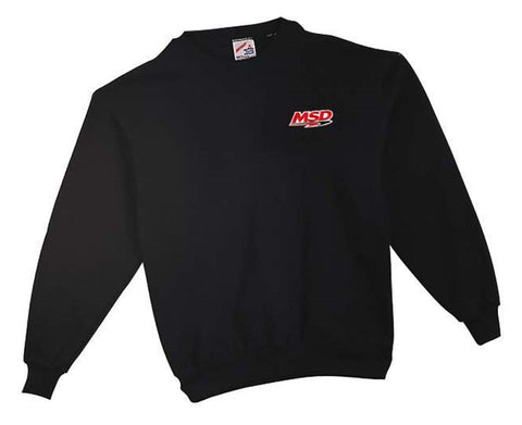 MSD Sweat Shirt; MSD Racing Logo Left Front; 80% Cotton; 20% Polyester; Black; Large;