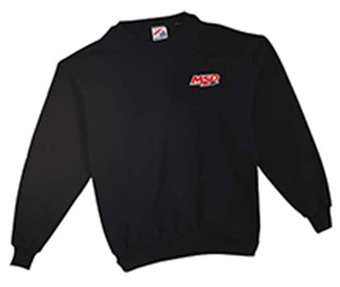 MSD Sweat Shirt; MSD Racing Logo Left Front; 80% Cotton; 20% Polyester; Black; X-Large;