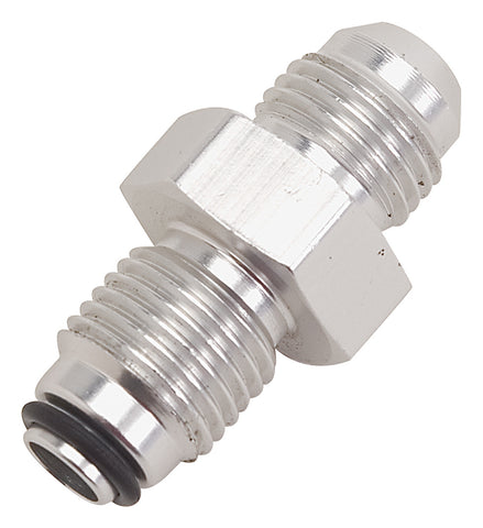Russell PWR STEERING ADAPTER 5/8-18 O-RING TO 6 AN MALE CLEAR ANODIZE