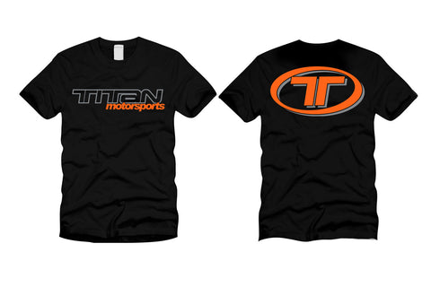 Tuner T-Shirts - Black w/ Orange Logo (Small)