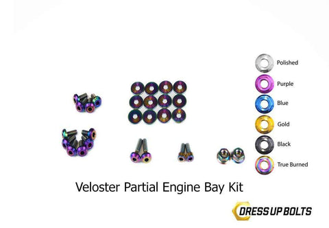 Dress Up Bolts Stage 1 Titanium Hardware Engine Bay Kit - Hyundai Veloster (2012-2018)