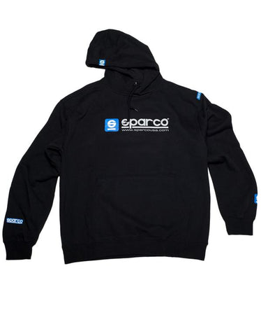 Sparco Sweatshirt Hooded WWW Blk Sml