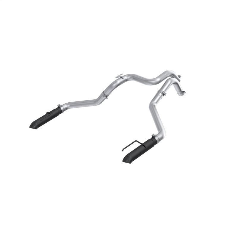 MBRP 24-25 Ford Ranger Raptor 3.0L 3in Dual Rear Turn-Down Axle Back Exhaust - Armor BLK Tips