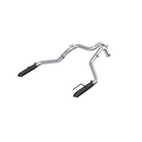 MBRP 24-25 Ford Ranger Raptor 3.0L 3in Dual Rear Turn-Down Axle Back Exhaust - Armor BLK Tips