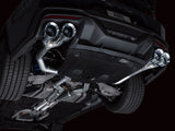 AWE 2024 Ford Mustang Dark Horse S650 RWD Track Edition Catback Exhaust w/ Quad Chrome Silver Tips