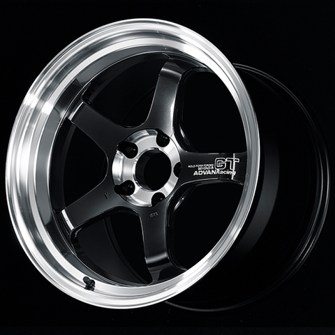 Advan GT Beyond-R 18X10.0 / +25 Off / 5x114.3 BC / 73mm Bore / Diamond Cut and Dark Platinum Black