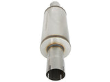 aFe ATLAS Muffler 3-1/2 IN ID Center/Center x 7 IN Dia. X 16 IN L - Round Body