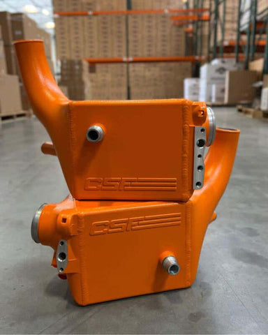 CSF 2025+ BMW G90 M5 / G99 M5 Touring Charge Air Cooler - Fire Orange Matte