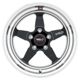 Weld Ventura Street 17x11 / 5x139.7 / 4.25 BS / 87.1 HB - Gloss Black Milled - Non-BL Wheel