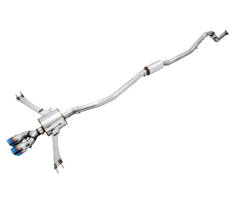 AWE 17-20 Honda Civic Si Touring Edition Dual Vapor Blue Exhaust w/ Front Pipe