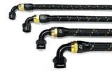 GReddy AN04 90 DEGREE HOSE END SWIVEL BLACK/GOLD ANODIZED