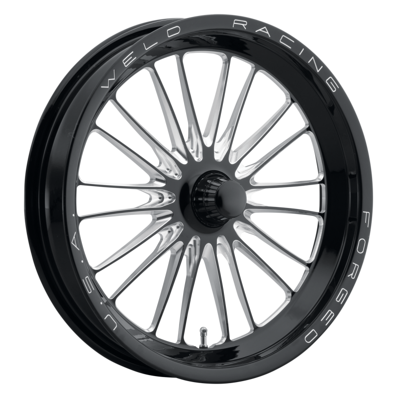 Weld RPM Frontrunner 17x3.5 / Anglia Spindle - NB / 0 BS - Gloss Black Milled - Non-BL Wheel