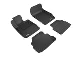 3D MAXpider 2007-2013 BMW 3 Series E92 Kagu 1st & 2nd Row Floormats - Black