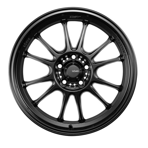 Konig Hypergram 18x12 5X120 ET20 Matte Black Wheel