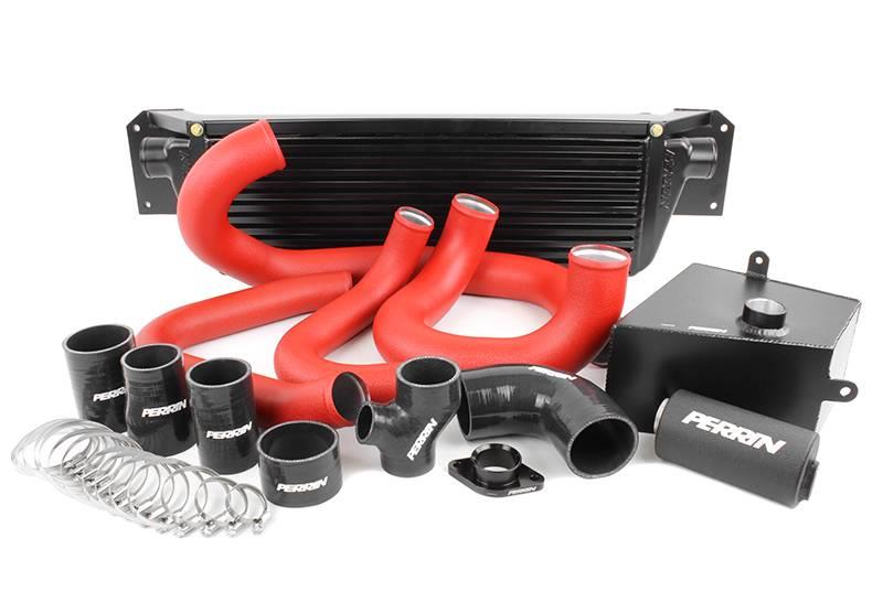 PERRIN 15-21 Subaru WRX Front Mount Intercooler Boost Tubes + Hardware - Red Tubes