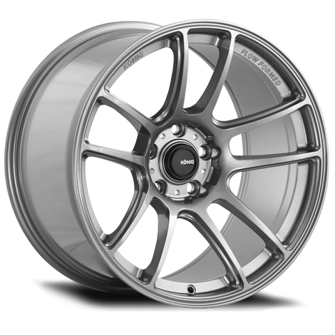 Konig Heliogram 18X9.5 5X114.3 ET25 Titanium Metallic Knurled Bead Flow Formed