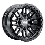 Weld Off-Road Swift 17x9in - 8x180 BP - ET-12 - 124.3mm CB - Gloss Black Wheel & Ring