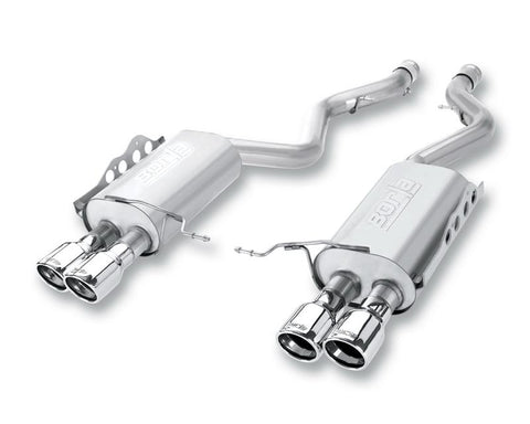 Borla 14-15 Chevrolet SS 6.2L AT RWD 4Dr S-Type Dual Split Rear Exit Rnd Rlld Angle-Cut Rear Sec Ex