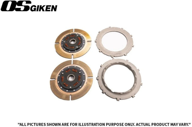 OS Giken Toyota Supra 2JZGTE TR Twin Plate Clutch Overhaul Kit A - GM 26 Tooth Spline