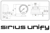 GReddy Sirius Unify Oil Pressure Gauge Set (Sirius Meter w/Oil Press Sensor Set & Vision Disp)