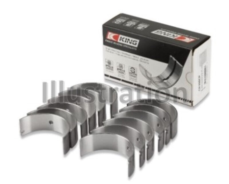 King Engine Bearings Ford V6 2.8L 177Ci/4.0L 245Cl .002in OSOD (CR 642SI .002 OSOD) Rod Bearing
