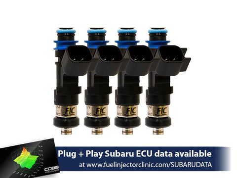650cc Subaru WRX('02-'14)/STi ('07+) Fuel Injector Clinic Injector Set (High-Z). (is175-0650h)
