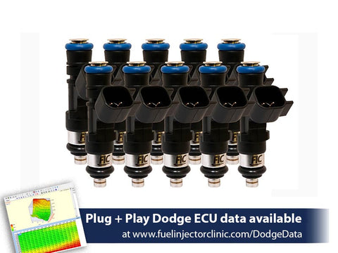 525cc FIC Fuel Injector Clinic Injector Set for Dodge Viper ZB2 ('08-'10) VX1 ('13-'17) (is158-0525h)