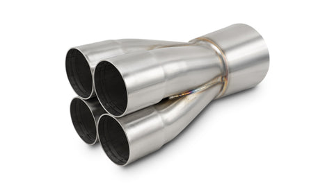 4-1 S.S Merge Collectors (2.25in Inlet ID, 3.5in Merge, Outlet OD 4in)