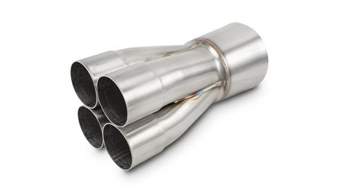 4-1 S.S Merge Collectors (2.25in Inlet ID, 4in Merge, Outlet OD 4.5in)