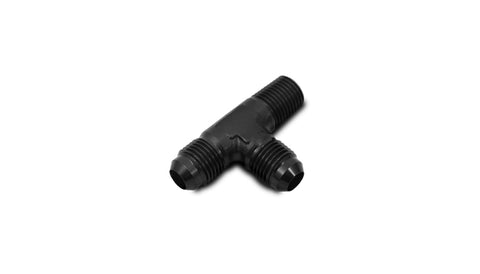 Flare to Pipe On Run Tee Adapter Fitting, Size: -4AN x 1/8in NPT