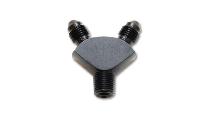 Y Adapter Fitting, Size: 1/8in NPT In x -3AN x -3AN Out