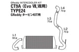 GReddy 05-07 Mitsubishi Evolution 9 (CT9A) Intercooler Kit L600/ H284 / W66 mm
