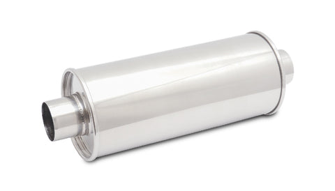 STREETPOWER Round Muffler, 3in inlet/outlet (Center-Center)