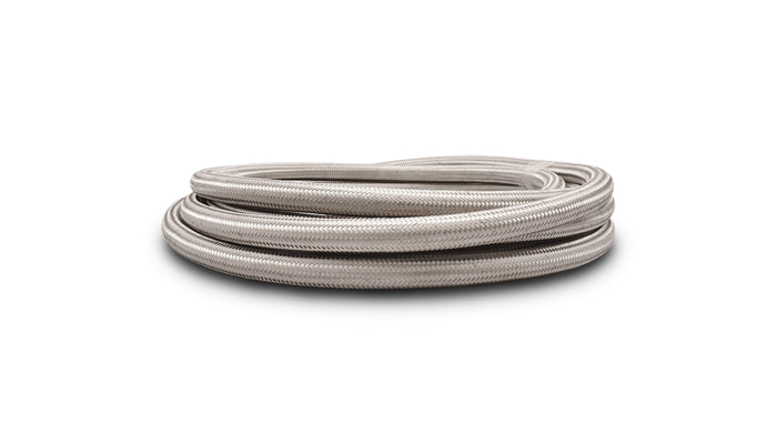 Braided Flex Hose, Stainless Steel, Size: -20AN, Hose ID: 1.12in, 5ft Roll
