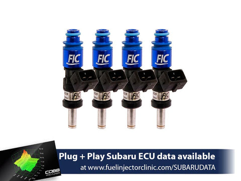 1200cc (Previously 1100cc) Subaru WRX('02-'14)/Sti ('07+) Fuel Injector Clinic Injector Set (High-Z) (is175-1200h)