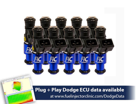1200cc (Previously 1100cc) FIC Fuel Injector Clinic Injector Set for Dodge Viper ZB2 ('08-'10) VX1 ('13-'17) (is158-1200h)