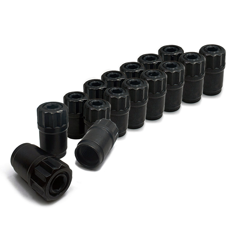 PRW - POLYLOCK, 7/16" Stud, 12 Point, .600" OD shank with .550 Undercut, Set of 16 - 1200127