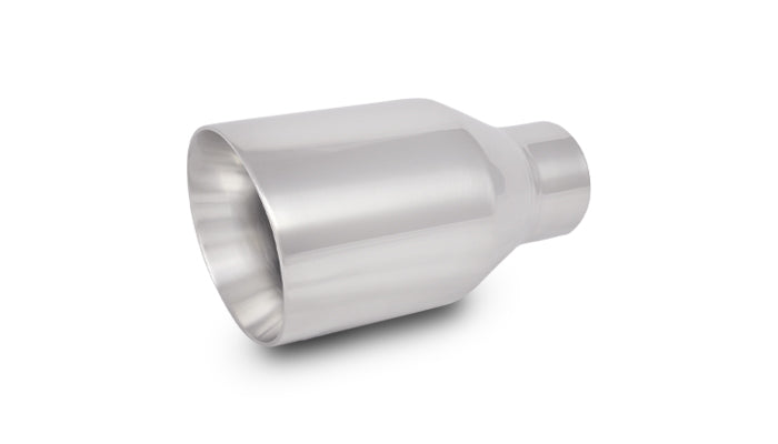 3in Round Stainless Steel Tip (Double Wall, Angle Cut)