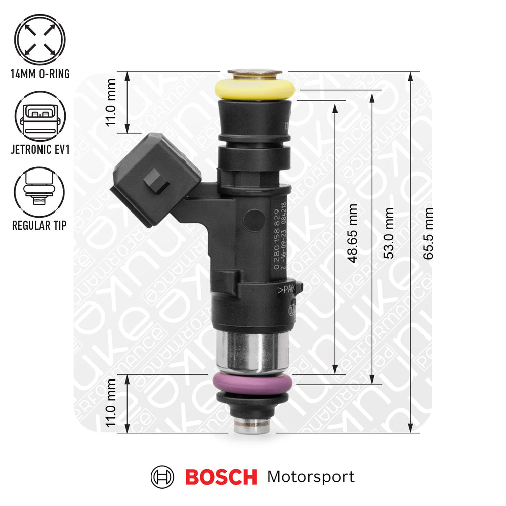 Bosch injector 2200cc NGI2, 53mm (EV14S), 4pcs flow matched