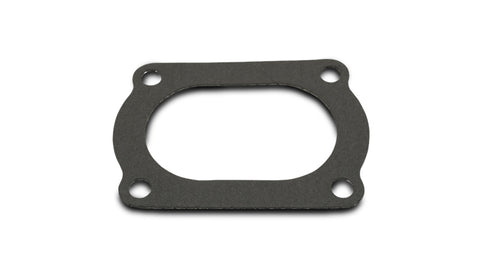 4 Bolt Flange Gasket for 3in Nom. Oval Tubing (Matches #13175S), Layered Graphite