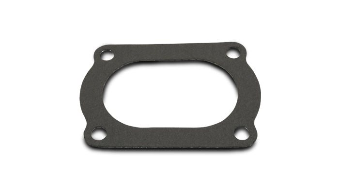 4 Bolt Flange Gasket for 4in Nom. Oval Tubing (Matches #13177S), Layered Graphite
